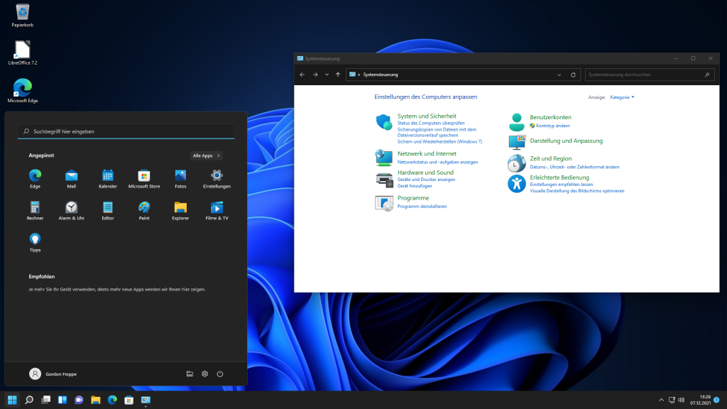 Desktop von Windows 11